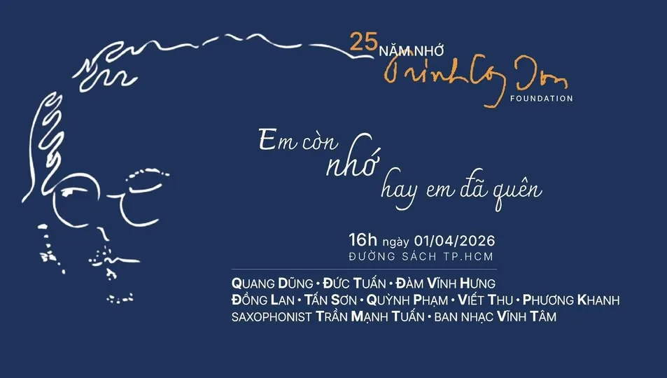 Banner chương trình Em còn nhớ hay em đã quên — 25 năm nhớ Trịnh Công Sơn