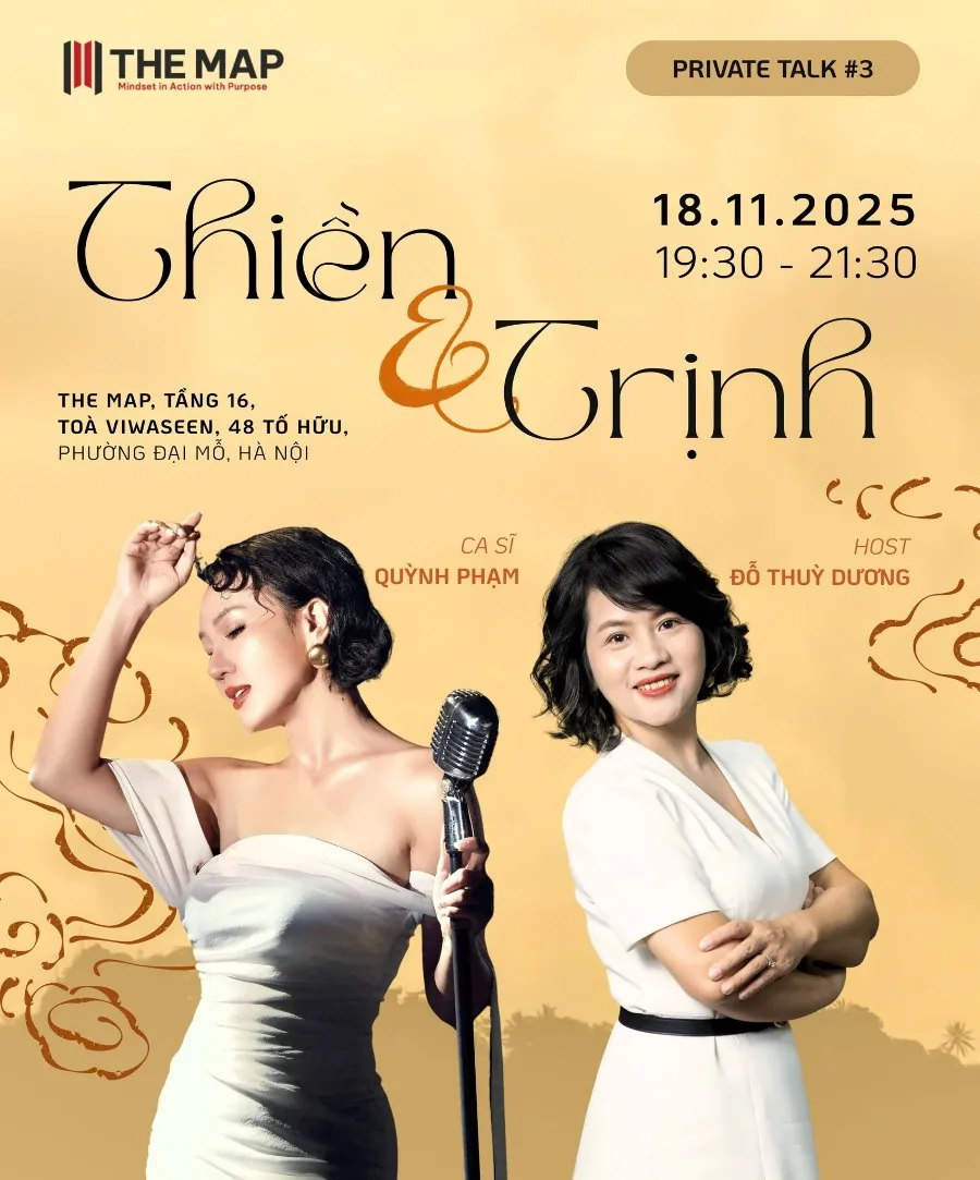 Poster Private Talk #3 “Thiền & Trịnh” tại The Map